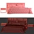 Modern Bonaldo Rigoletto Bed Frame 3D model small image 6