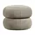 Luxury Velvet Ottoman Seat 3D model small image 2