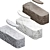 Hipoly Stone Slab Table Shelf 3D model small image 3