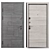 Piramis Metal Door 900x2050 mm 3D model small image 3