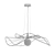 Elegant NINFEA Pendant Light 3D model small image 3