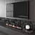 Modern Living Room TV Set 3D model small image 2