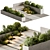 Outdoor Furniture Steps Set 100 3D model small image 1