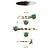 Luminous GRO RING Pendant Light 3D model small image 4