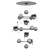 Luminous GRO RING Pendant Light 3D model small image 5