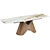 Mirabel Folding Table with 3D Glass 3D model small image 1