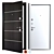 Solo Berez Metal Entry Door 3D model small image 1