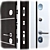 Solo Berez Metal Entry Door 3D model small image 2