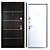 Solo Berez Metal Entry Door 3D model small image 3