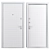 Solo Berez Metal Entry Door 3D model small image 4