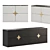 Modern Style Black and White Dresser 3D model small image 2