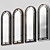 Elegant Segment Accent Mirror 3D model small image 5