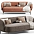 Elegant Juliet Sofa in Millimeters 3D model small image 3