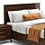 Modern RH Gael Panel Bed 3D model small image 2