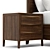 Modern RH Gael Panel Bed 3D model small image 5