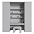 Modern Hanging Workstation with Storage 3D model small image 2