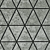 Klif White Triangles Ceramic Granite 3D model small image 2