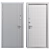 Metal Entry Door Matrix (Strage) 3D model small image 4