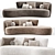  Modern Asymmetrical Copenhagen Sofa 3D model small image 3