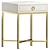 Luxury Stingray Ivory Side Table 3D model small image 1