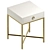 Luxury Stingray Ivory Side Table 3D model small image 2