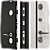 Modern Panorama Metal Entry Door 3D model small image 2