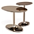 Minotti Taiko Aluminum Side Table 3D model small image 1
