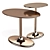 Minotti Taiko Aluminum Side Table 3D model small image 2