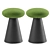 Pedrali IKON 862 Contemporary Low Stool 3D model small image 2