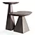 Modern Pyramid Coffee Tables Set 3D model small image 3