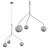 Zero Curve Cluster Chandelier 3D model small image 3