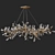 Modern Brass Crystal Chandelier 3D model small image 3