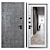 Metal Entry Door Quadra(Strage) 900x2050mm 3D model small image 3