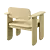 Modern Cutout Armchair: Sleek Design 3D model small image 2