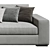 Marac Gordon 3-Seater Sofa Luxury 3D model small image 3