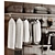 Modern Wardrobe Closet Solution 3D model small image 2