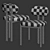 Sleek Franka Casa Blanco Chair 3D model small image 3