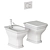 Civitas Ceramic Bathroom Set 3D model small image 5