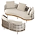 Contemporary Outdoor Seating: Torii Nest Sofa 3D model small image 5