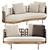 Contemporary Outdoor Seating: Torii Nest Sofa 3D model small image 7