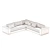 Modern Low Profile Corner Sectional 3D model small image 6