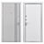 Rail (Abwehr) Metal Entry Door 3D model small image 4