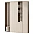 Entryway Zone Cabinet with Ottoman 3D model small image 2