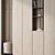 Entryway Zone Cabinet with Ottoman 3D model small image 3