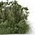 Lush Outdoor Bush Set 3D 3D model small image 4