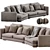 Luxurious Bordeaux Sofa - 2015 3D model small image 1