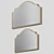 Handcrafted Beveled Accent Mirror 3D model small image 2