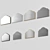 Handcrafted Beveled Accent Mirror 3D model small image 5
