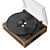 Walnut Ryder Bluetooth Record Player 3D model small image 2