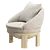 Elegant Tambour Armchair Design 3D model small image 4